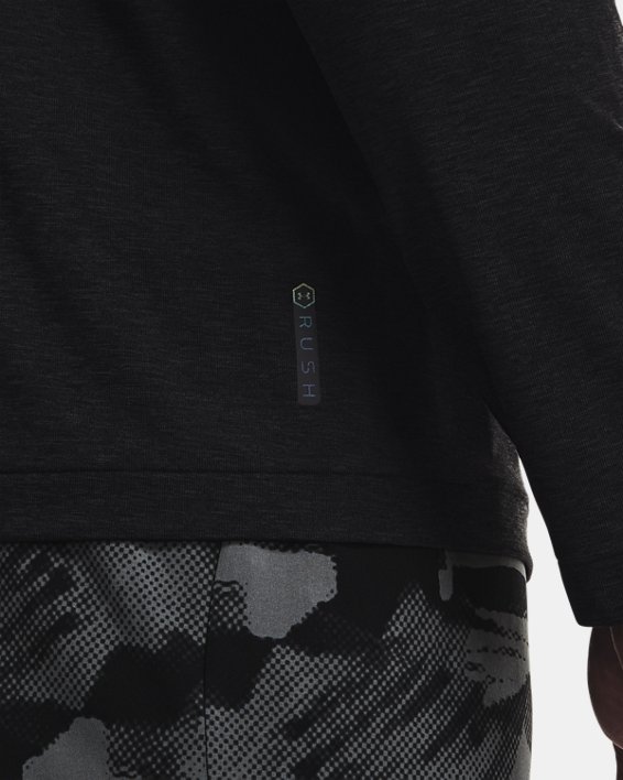 Men's UA RUSH™ Seamless Long Sleeve, Black, pdpMainDesktop image number 3